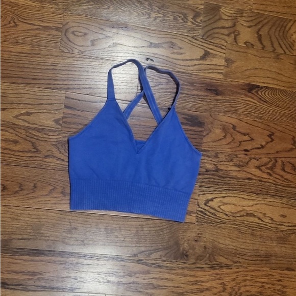 NWOT FP Movement Good Karma washed blue cropped tank M/L - Picture 7 of 7